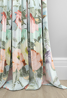 Amelia Faux Silk, Coral Kiss - Made to Measure Curtain
